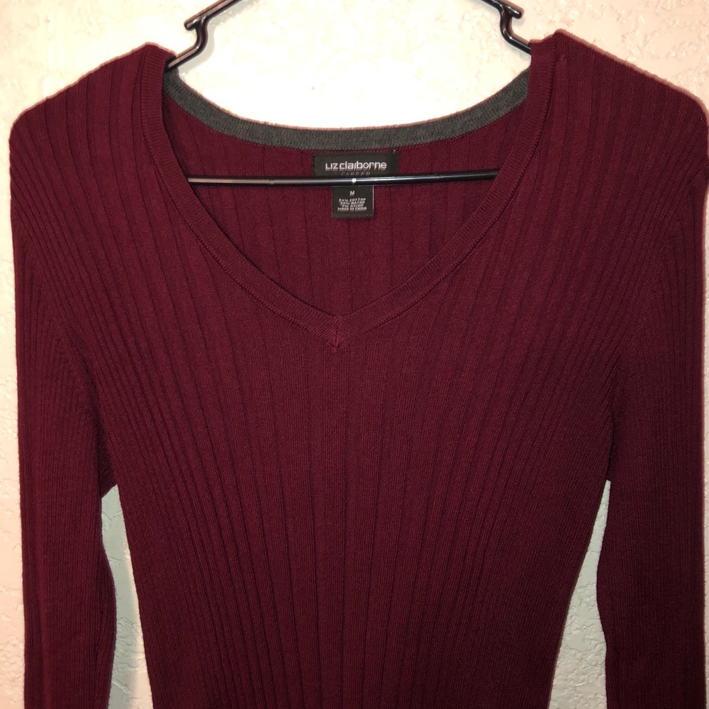 Burgundy Sweater